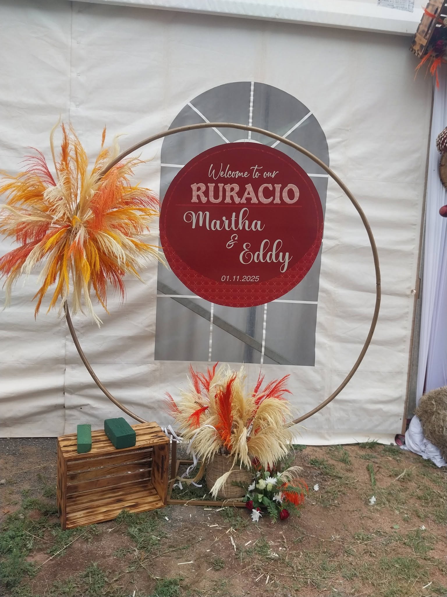 Premier Events & Decor traditional wedding welcome board